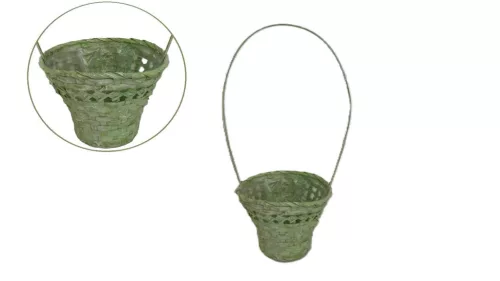 Flor de bambus. Rotund Verde S/3 66-44/VERDE - D21*H10/36cm
