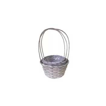   Flor de bambus. Rotund Antique Mov S/3 66-44-A/MOV - D21*H10/36cm