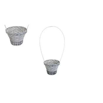 Flor de bambus. Model rotund gri 66-18/GRI - D18*H14,5/43cm