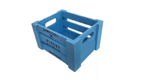 Lada lemn Albastru 60-10/S - 30*20*H11cm