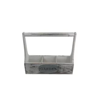 Kaspó din lemn cu urechi 3 pete 232-W-33 - 27*9*H7/23cm