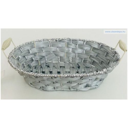 Brotkorb Oval Grau 70-62 - 30*23*H8cm