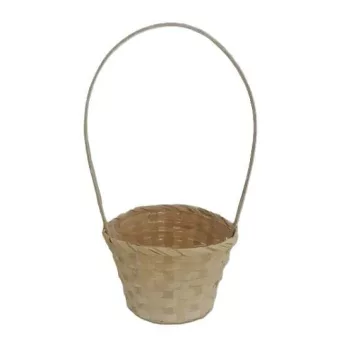   Bambusz Flor. Antikolt Fehér 66-38-A/FEHÉR - D13*H9,5/29cm (10/gy_150/#)