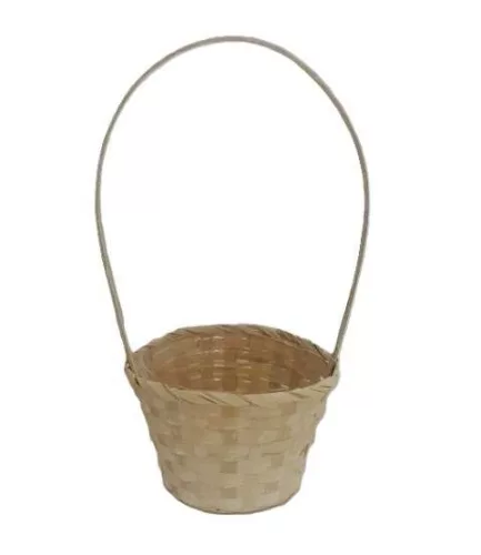 Bambusz Flor. Antikolt Fehér 66-38-A/FEHÉR - D13*H9,5/29cm (10/gy_150/#)