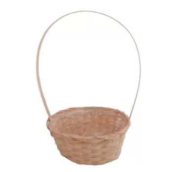   Bambusz Flor. Ovál Antikolt Kicsi 66-22-A/NARANCS - 25*18*H10/40cm (90/#)