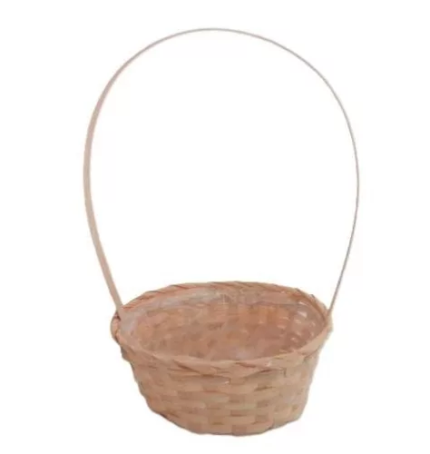 Bambusz Flor. Ovál Antikolt Kicsi 66-22-A/NARANCS - 25*18*H10/40cm (90/#)