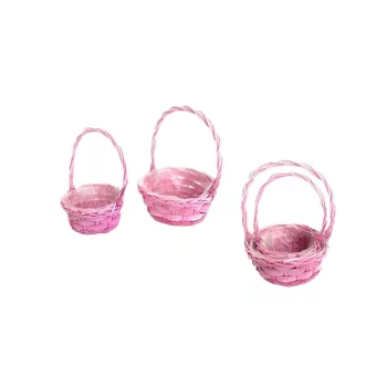   Vessző Flor. Pink S/2 14-641/PINK - D23*H10/30cm (2/gy_32/#)