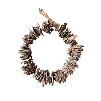 Koszorúalap/ Ajtódísz Lapos A-88-6 - D22*H5cm (20/#)