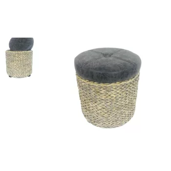 Piept Sutien Rotund Gri Simil Piele 81-10/M - D43*H48cm