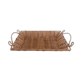 Coș Pâine Plastic Caramida Maro 70-P-3 - 32*22*H3.5cm