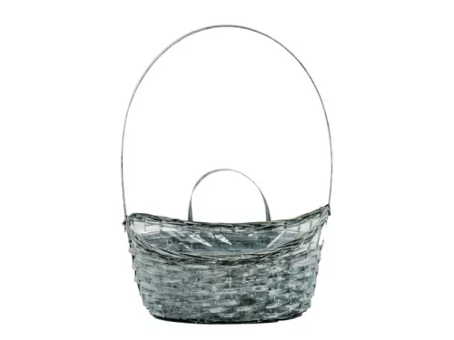 Coș de bambus Gri 208-30/GRI - 30*16*H10/14/17/40cm