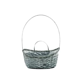 Coș de bambus Roșu 208-30/RED - 30*16*H10/14/17/40cm