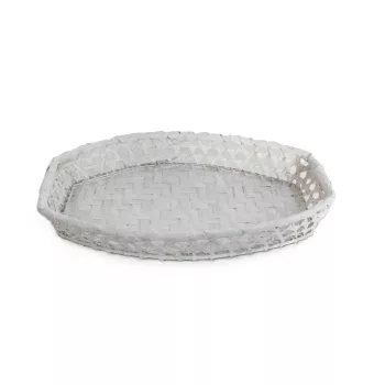 Cos Bambus Alb 208-01/W - 25*35*H5cm