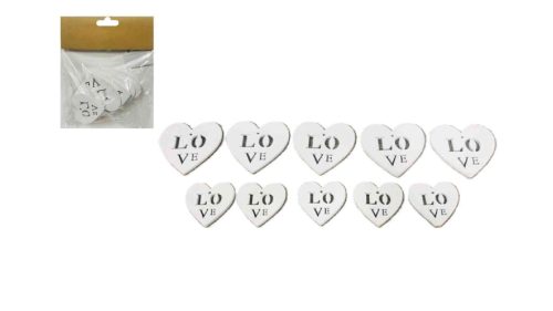 Decor Heart Love 10/Pack 210-D-6 - 7*5cm