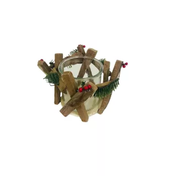 Mécsestartó Téli 210-M-496/M - D22/12*H16cm (6/#)