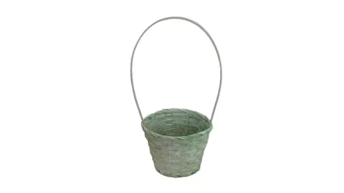 Bambusz Flor. Antikolt Zöld 66-38-A/ZÖLD - D13*H9,5/29cm (10/gy_150/#)