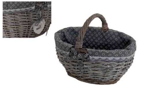 Bevásárló Kosár Szürke 68-51-GREY/M - 46*35*H25/34cm