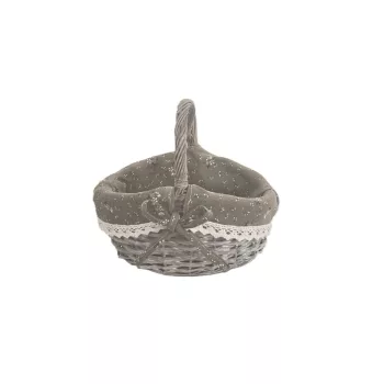   Bevásárló Kosár Szürke 68-58-GREY/S - 24*18*H9/13/21cm (16/#)