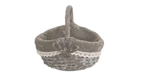 Bevásárló Kosár Szürke 68-58-GREY/S - 24*18*H9/13/21cm (16/#)