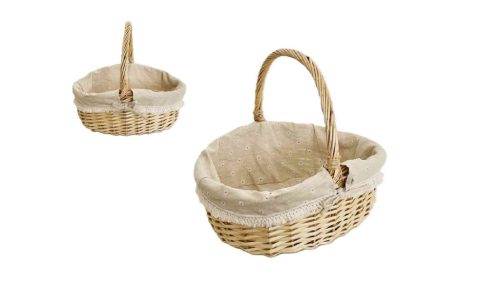 Bevásárló Kosár Natúr 68-63/M - 40*33*H13/18/35cm 