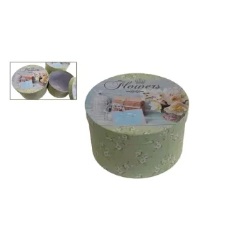  Ajándék-Virág Papírdoboz Szett/3 100-15/KICSI - D15*H8cm (24/#)
