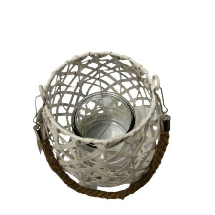 Candle holder White 90-M-72 - D12/17*H19cm