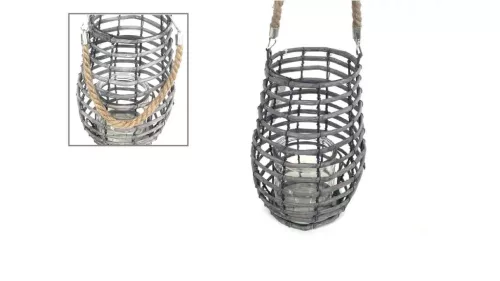 Mécsestartó Szürke 90-M-73 - D13/16*H25cm (8/#)