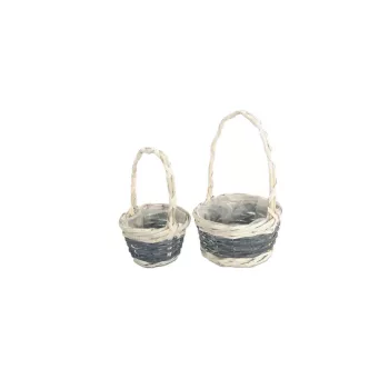 Trestie Florentin Rotunda Gri S/2 17-1-11 - D20*H10/32cm