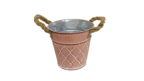 Tin Kaspó Rope Eye, Peach 140-B-101 - D13*H12cm