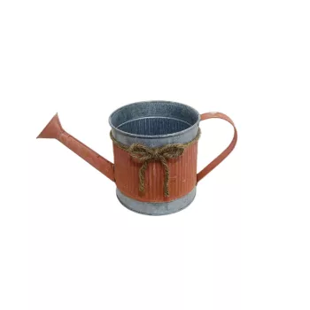   Bádog Kanna Szürke, Kötél Masnis 140-B-204 - D12*H12cm (32/#)