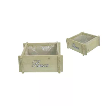 Kaspó Natural -Fleurs- 140-W-504/M - 21,5/19*21,5/19*H9cm