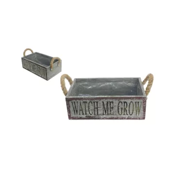 Kaspó Rope Loop Watch Me Grow 140-W-606 - 26*15*H9cm
