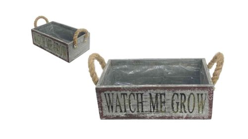 Kaspó Rope Loop Watch Me Grow 140-W-606 - 26*15*H9cm