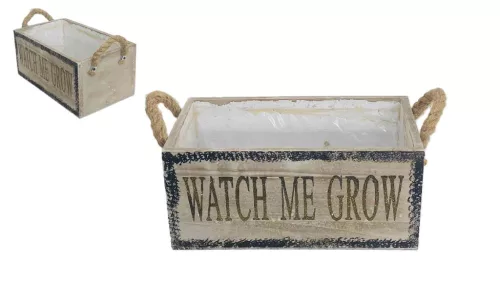 Kaspó Rope Loop Watch Me Grow 140-W-607 - 27*15*H12cm