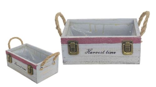 Kaspó Suitcase -Harvest Time- 140-W-302/M - 26*15*H9cm