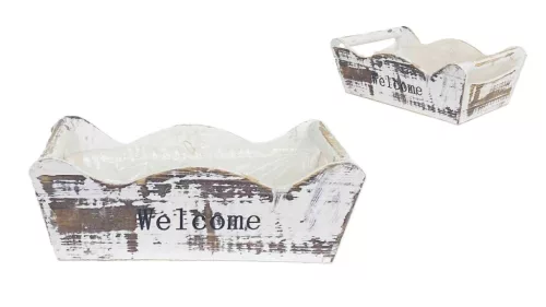 Fa Kaspó Cirmos -Hullám- 232-W-202/L - 38,5*24,5*H14cm (12/#)