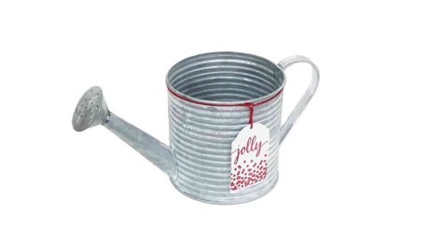 Bádog Kanna Szürke, Piros Logós 232-BK-52 - D13*H13cm 3/40