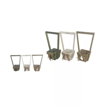 Arcuri Kaspó din lemn Mix 232-WF-11 - 12*12*H10/32cm 3/40