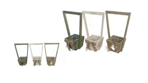 Arcuri Kaspó din lemn Mix 232-WF-11 - 12*12*H10/32cm 3/40