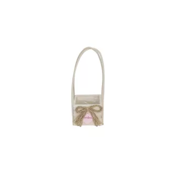 Arc din lemn cu urechi Arc alb 232-WF-13 - 12*12*H10/33cm