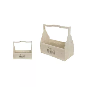 Fa Kaspó Füles Natúr 232-W-213/L - 40*20*H14/37cm (8/#)