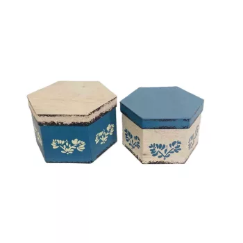   Ajándék-Virág Papírdoboz Szett/2 Bn 100-2160 - 20*20*H12cm (16/#)