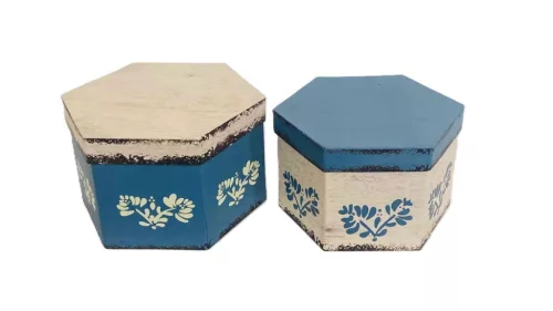 Ajándék-Virág Papírdoboz Szett/2 Bn 100-2160 - 20*20*H12cm (16/#)