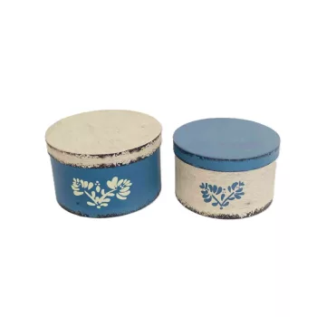   Ajándék-Virág Papírdoboz Szett/2 Bn 100-2121 - D20*H12cm (16/#)