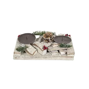 Gyertyatartó Tégla 90-GY-110 - 25*14*H5cm (10/#)