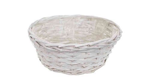 Cane Kaspó Round 90-22-9/WHITE - D24*H10cm