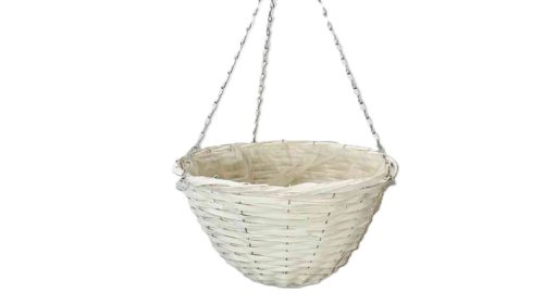 Agatat Kaspó Rotund Alb 38 Cm 17-03 - D38*H20cm