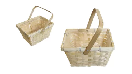 Coș din răchită Caramida naturală Lf 66-24/NATURAL - 19*14,5*H11/21cm