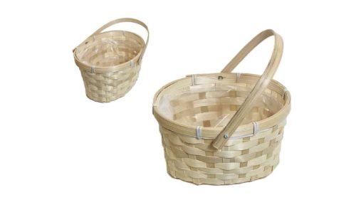 Weidenkorb Naturfarbe Oval Lf 66-25/NATURAL - 19*16*H11/21cm