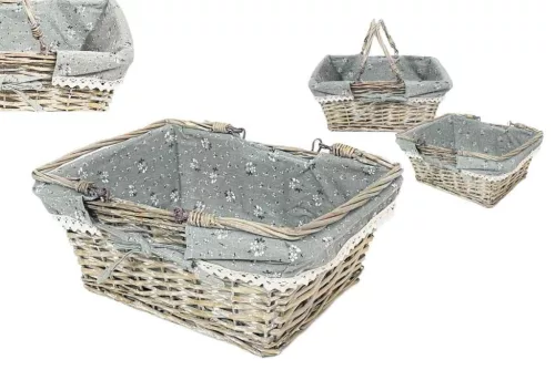 Bevásárló Kosár Lf Szürke 68-96/GREY - 35*27*H15cm (24/#)